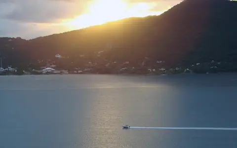 Paisagem da Lagoa da Conceição ao entardecer, em março de 2009.